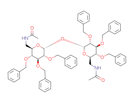 6,6'-diacetamido-2,3,4,2',3',4'-hexa-O-benzyl-6,6'-dideoxy-α,α-trehalose