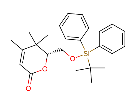 6-(<i>tert</i>-butyl-diphenyl-silanyloxymethyl)-4,5,5-trimethyl-5,6-dihydro-pyran-2-one
