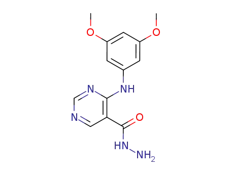 4-(3,5-dimethoxy-phenylamino)-pyrimidine-5-carboxylic acid hydrazide