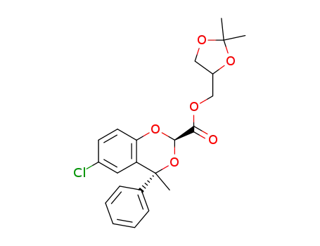 (2R,4R)-6-Chloro-4-methyl-4-phenyl-4H-benzo[1,3]dioxine-2-carboxylic acid 2,2-dimethyl-[1,3]dioxolan-4-ylmethyl ester