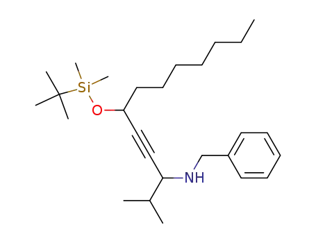 Benzenemethanamine,
N-[4-[[(1,1-dimethylethyl)dimethylsilyl]oxy]-1-(1-methylethyl)-2-undecynyl]
-