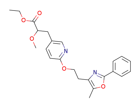 2-methoxy-3-{6-[2-(5-methyl-2-phenyl-oxazol-4-yl)-ethoxy]-pyridin-3-yl}-propionic acid ethyl ester