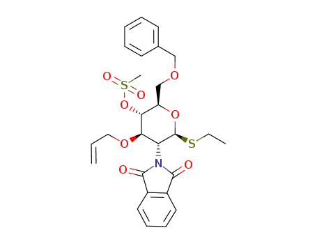 ethyl 3-O-allyl-6-O-benzyl-2-deoxy-4-O-mesyl-2-phthalimido-1-thio-β-D-glucopyranoside