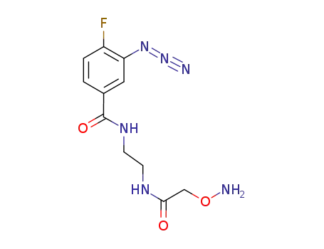 <i>N</i>-[2-(2-aminooxy-acetylamino)-ethyl]-3-azido-4-fluoro-benzamide