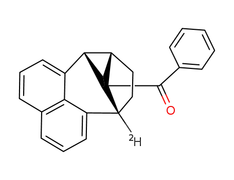 6-deuteriated 1-benzoylnaphtho<de-2.3.4>tricyclo-<4.3.0.0<sup>2,9</sup>>non-3-ene