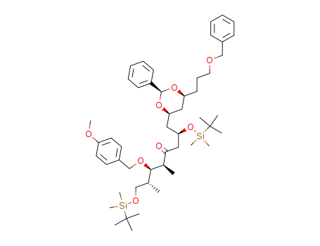 (2R,5S,6R,7R)-1-[(2S,4S,6S)-6-(3-Benzyloxy-propyl)-2-phenyl-[1,3]dioxan-4-yl]-2,8-bis-(tert-butyl-dimethyl-silanyloxy)-6-(4-methoxy-benzyloxy)-5,7-dimethyl-octan-4-one