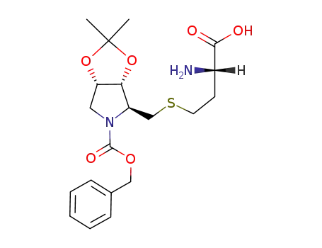 (3aR,4S,6aS)-4-((S)-3-Amino-3-carboxy-propylsulfanylmethyl)-2,2-dimethyl-tetrahydro-[1,3]dioxolo[4,5-c]pyrrole-5-carboxylic acid benzyl ester