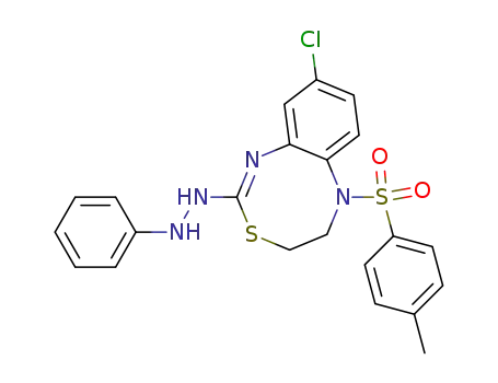 N-[(Z)-3-Chloro-10-(toluene-4-sulfonyl)-9,10-dihydro-8H-7-thia-5,10-diaza-benzocycloocten-6-yl]-N'-phenyl-hydrazine