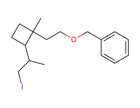 2-[2-(2-benzyloxy)ethyl-2-methylcyclobutyl]-1-iodopropane