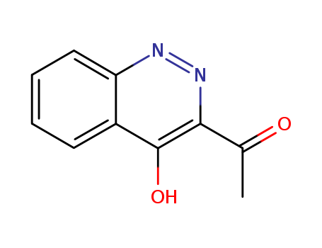 Molecular Structure of 136920-49-5 (Ethanone, 1-(4-hydroxy-3-cinnolinyl)-)