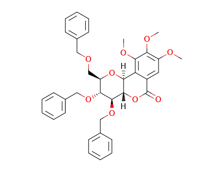 (2R,3R,4S,4aS,10bS)-3,4-Bis-benzyloxy-2-benzyloxymethyl-8,9,10-trimethoxy-3,4,4a,10b-tetrahydro-2H-pyrano[3,2-c]isochromen-6-one