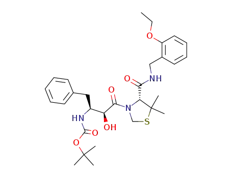 {(1S,2S)-1-Benzyl-3-[(R)-4-(2-ethoxy-benzylcarbamoyl)-5,5-dimethyl-thiazolidin-3-yl]-2-hydroxy-3-oxo-propyl}-carbamic acid tert-butyl ester