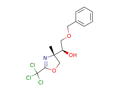 (S)-2-Benzyloxy-1-((S)-4-methyl-2-trichloromethyl-4,5-dihydro-oxazol-4-yl)-ethanol