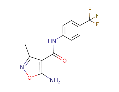 5-amino-3-methyl-isoxazole-4-carboxylic acid (4-trifluoromethyl-phenyl)-amide
