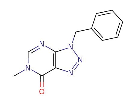 7H-1,2,3-Triazolo[4,5-d]pyrimidin-7-one,
3,6-dihydro-6-methyl-3-(phenylmethyl)-
