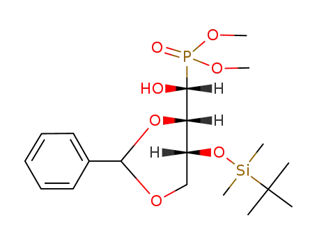 (1R)-2,4-O-benzylidene-3-O-(tert-butyldimethylsilyl)-1-C-(dimethoxyphosphinyl)-D-threitol
