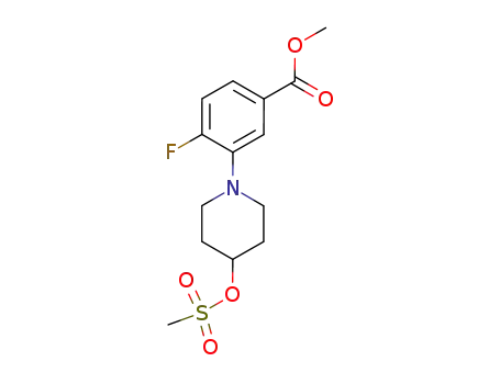 Methyl 4-fluoro-3-{(4-methanesulfonyloxy)piperidin-1-yl}benzoate