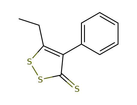 Molecular Structure of 146252-75-7 (5-ethyl-4-phenyl-1,2-dithiole-3-thione)