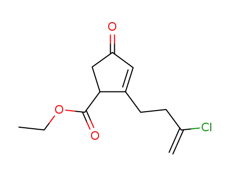 2-Cyclopentene-1-carboxylic acid, 2-(3-chloro-3-butenyl)-4-oxo-, ethyl
ester