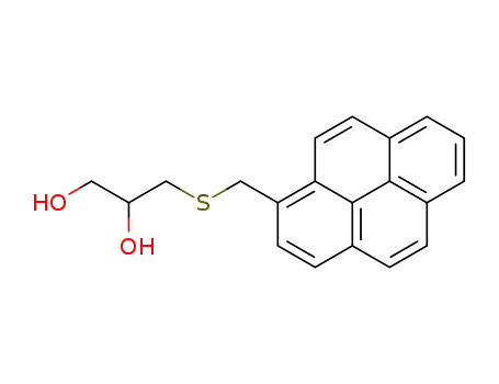 Molecular Structure of 753479-89-9 (3-(pyren-1-ylmethylthio)-propane-1,2-diol)