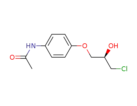 Acetamide, N-[4-(3-chloro-2-hydroxypropoxy)phenyl]-, (R)-