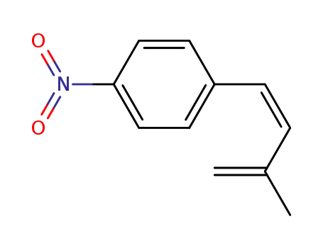 Molecular Structure of 124831-24-9 (Benzene, 1-[(1Z)-3-methyl-1,3-butadienyl]-4-nitro-)