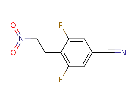 Molecular Structure of 467442-16-6 (3,5-difluoro-4-(2-nitro-ethyl)-benzonitrile)