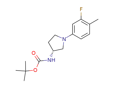 [1-(3-fluoro-4-methyl-phenyl)-pyrrolidin-3-yl]-carbamic acid <i>tert</i>-butyl ester