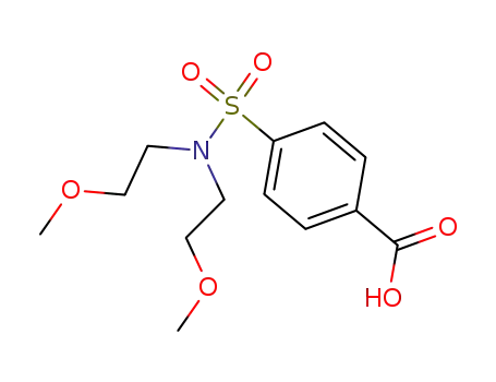 Molecular Structure of 328038-28-4 (4-[BIS-(2-METHOXY-ETHYL)-SULFAMOYL]-BENZOIC ACID)