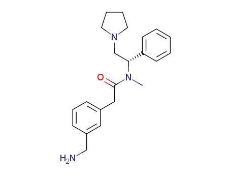 2-(3-aminomethyl-phenyl)-<i>N</i>-methyl-<i>N</i>-(1-phenyl-2-pyrrolidin-1-yl-ethyl)-acetamide