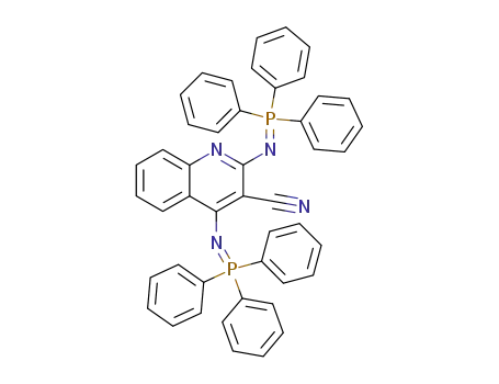 3-Quinolinecarbonitrile, 2,4-bis[(triphenylphosphoranylidene)amino]-