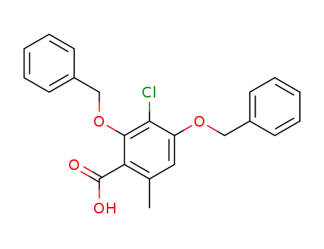 2,4-bisbenzyloxy-3-chloro-6-methylbenzoic acid