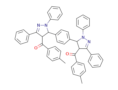 Methanone,
[1,4-phenylenebis(4,5-dihydro-1,3-diphenyl-1H-pyrazole-5,4-diyl)]bis[(4
-methylphenyl)-