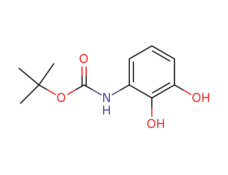 Molecular Structure of 756900-97-7 (Carbamic acid, (2,3-dihydroxyphenyl)-, 1,1-dimethylethyl ester (9CI))
