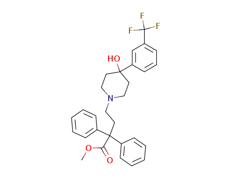 4-[4-hydroxy-4-(3-trifluoromethyl-phenyl)-piperidin-1-yl]-2,2-diphenyl-butyric acid methyl ester
