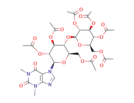 7-(hepta-O-acetyl-β-cellobiosyl)theophylline