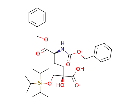 1-benzyl hydrogen (2S,5R)-2-benzyloxycarbonylamino-5-hydroxy-5-[(triisopropylsilyloxy)methyl]hexanedioate