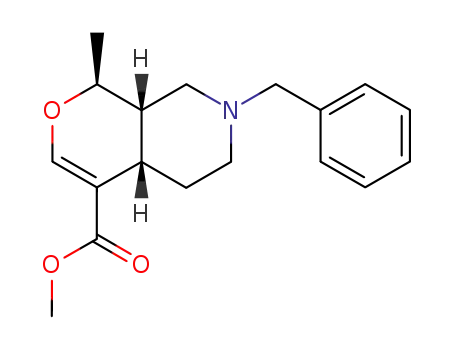 methyl (1S*,4aS*,8aR*)-7-benzyl-4a,5,6,,7,8,8a-hexahydro-1-methyl-1H-pyrano<3,4-c>pyridine-4-carboxylate