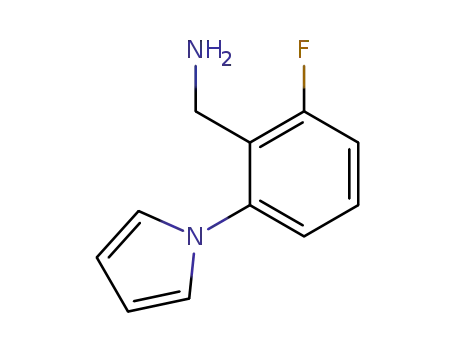 Molecular Structure of 771579-76-1 (2-fluoro-6-pyrrol-1-yl-benzylamine)
