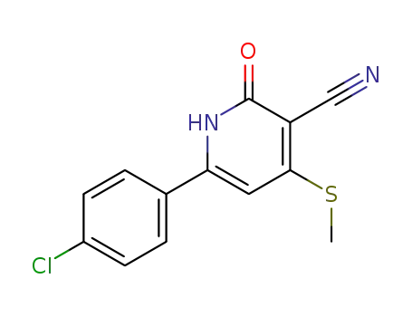 6-(4-CHLOROPHENYL)-4-(METHYLSULFANYL)-2-OXO-1,2-DIHYDRO-3-PYRIDINECARBONITRILE