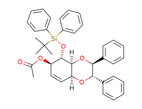 Acetic acid (2S,3S,4aS,5S,6R,8aS)-5-(tert-butyl-diphenyl-silanyloxy)-2,3-diphenyl-2,3,4a,5,6,8a-hexahydro-benzo[1,4]dioxin-6-yl ester