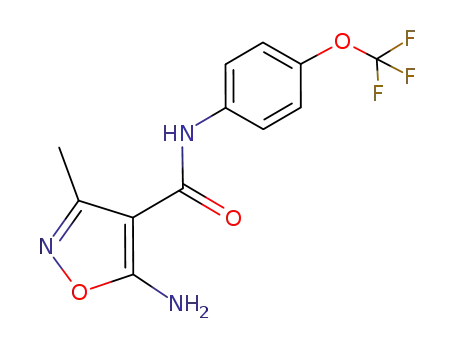 5-amino-3-methyl-isoxazole-4-carboxylic acid (4-trifluoromethoxy-phenyl)-amide