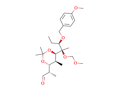 (2S,3R,4S,5R,6R,7R)-3,5-isopropylidenedioxy-7-(4-methoxybenzyloxy)-6-methoxymethoxy-2,4,6-trimethylnonanal
