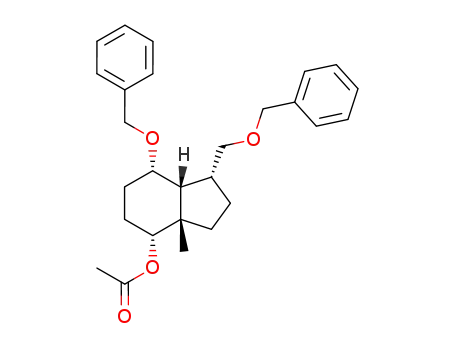 Acetic acid (1R,3aS,4R,7S,7aR)-7-benzyloxy-1-benzyloxymethyl-3a-methyl-octahydro-inden-4-yl ester