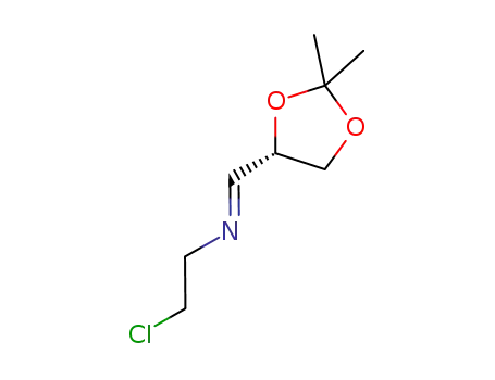 Molecular Structure of 910317-13-4 ((E)-2-chloro-N-(((4S)-2,2-dimethyl-1,3-dioxolan-4-yl)methylidene)ethylamine)