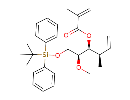 2-methyl-acrylic acid 1-[2-(<i>tert</i>-butyl-diphenyl-silanyloxy)-1-methoxy-ethyl]-2-methyl-but-3-enyl ester