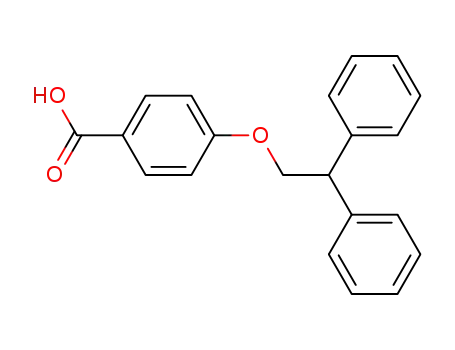 Molecular Structure of 204840-62-0 (4-(2,2-diphenylethoxy)benzoic acid)
