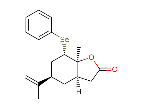 2-hydroxy-2-methyl-5-isopropenyl-3-phenylselenenylcyclohexan-1-acetic acid lactone