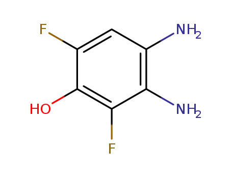 Molecular Structure of 906081-33-2 (Phenol,  3,4-diamino-2,6-difluoro-)