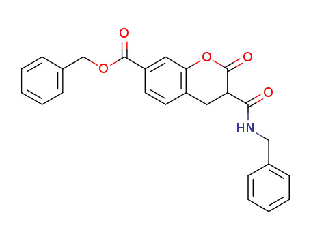 3-benzylcarbamoyl-2-oxo-chroman-7-carboxylic acid benzyl ester